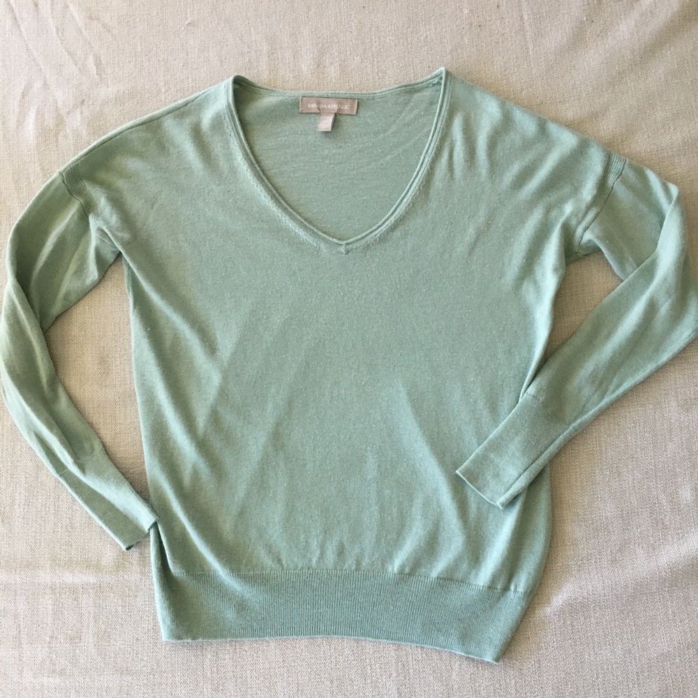 Banana Republic Blended Sage Green XSP Sweater